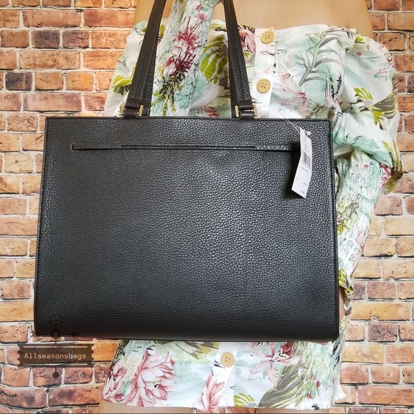 Kate spade Hayes large tote black leather bag - Picture 7 of 8